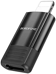 Адаптер-перехідник Borofone BV18 M-F Lightning -> USB Type-C Black