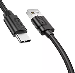 Кабель USB Borofone BX55 Harmony Silicone USB Type-C Cable 3A Black