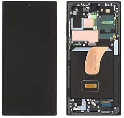 Дисплей Samsung Galaxy S23 Ultra S918 5G з тачскріном і рамкою, сервісний оригінал, Graphite