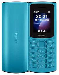 Мобильный телефон Nokia 105 2023 Single Sim Cyan (1GF019EPG6C01)