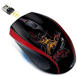 Компьютерная мышка Genius DX-7010 Tattoo WL (31030074108) black/red