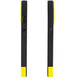 Чехол Epik TPU+PC Bichromatic для Apple iPhone 12, iPhone 12 Pro (6.1")  Black / Yellow - миниатюра 3