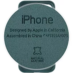 Чехол Apple Leather Case Full for iPhone 11 Pine Green - миниатюра 6