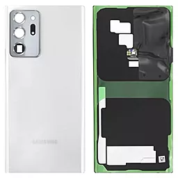 Задняя крышка корпуса Samsung Galaxy Note 20 Ultra N985 со стеклом камеры Mystic White
