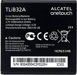 Аккумулятор Alcatel One Touch 991 (1500 mAh) 12 мес. гарантии