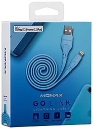 USB Кабель Momax GO LINK Basic Lightning Blue (DL7B) - мініатюра 7