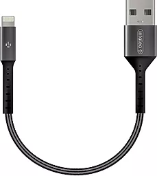 Кабель USB Intaleo Lightning Cable 0.2м Black/Grey