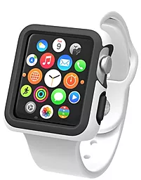 Чохол для розумного годинника Apple Watch CandyShell Fit Case 42mm White/Black (SPK-A4147) - мініатюра 2
