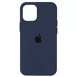 Чехол Silicone Case Full для Apple iPhone 12, iPhone 12 Pro Deep Navy