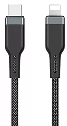 Кабель USB PD WIWU PT04 Platinum 0.3M USB Type-C - Lightning Cable Black