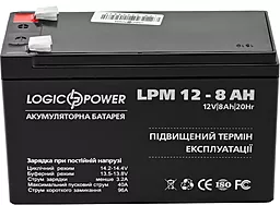 Аккумуляторная батарея Logicpower 12V 8.0 Ah (LPM 12 - 8.0 AH) AGM