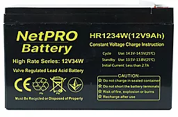Аккумуляторная батарея NetPRO 12V 9Ah (HR1234W)