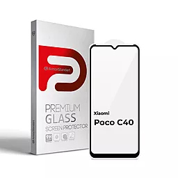 Защитное стекло ArmorStandart Full Glue для Xiaomi Poco C40 Black (ARM62954)