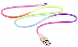 Кабель USB REAL-EL MFI 2.4a Lightning cable Rainbow (EL123500051) - миниатюра 5