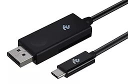 Відеокабель 2E Type-C - DisplayPort 1m (2E-W1402) Чорний