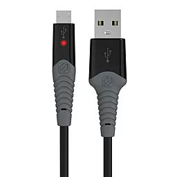 USB Кабель Scosche strikeLINE™ rugged LED Micro USB 1.8 м. Black (RMLED6) - мініатюра 2