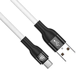 Кабель USB Powermax Silicat 3A USB Type-C Cable White - миниатюра 4