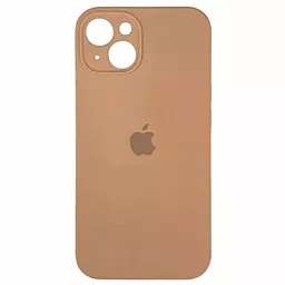 Чехол Silicone Case Full Camera для Apple iPhone 15 Plus pink sand