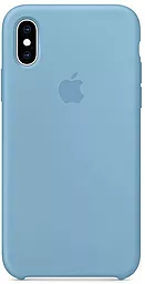 Чехол Apple Silicone Case PB для Apple iPhone XS Max Cornflower