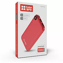 Повербанк ColorWay Slim LCD 10000mAh Red (CW-PB100LPH2RD-D) - миниатюра 7