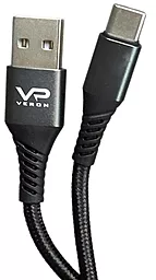 Кабель USB Veron NC09 Nylon 12w 3a 2m USB Type-C cable black - миниатюра 4