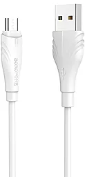 Кабель USB Borofone BX18 micro USB Cable White