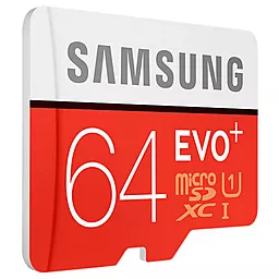 Карта памяти Samsung microSDXC 64GB Evo Plus Class 10 UHS-I U1 + SD-адаптер (MB-MC64DA/RU) - миниатюра 2