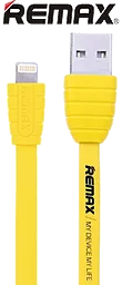 USB Кабель Remax Dream Lightning Cable Yellow