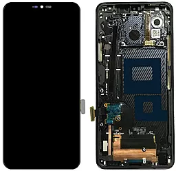 Дисплей LG G7 Plus ThinQ, G7 ThinQ (G710N, G710EM, G710PM, G710VMP, G710ULM, G710EMW, G710EAW, G710AWM) с тачскрином и рамкой, оригинал, Black
