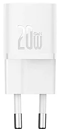 Мережевий зарядний пристрій Baseus Fast Charger GaN5 20W USB-C White (CCGN050102)