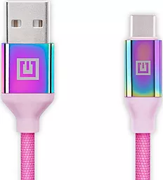 Кабель USB REAL-EL Premium 15W 3A USB Type-C Cable Rainbow (EL123500050) - миниатюра 4