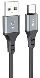 Кабель USB Hoco X86 Spear 3А USB Type-C Cable Black