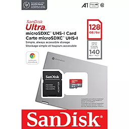 Карта памяти SanDisk 128 GB microSDXC UHS-I U1 A1 Class 10 Ultra (SDSQUAB-128G-GN6MA) - миниатюра 3