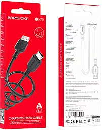 Кабель USB Borofone BX70 3a USB Type-C Cable Black - миниатюра 5