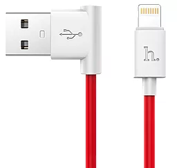 Кабель USB Hoco UPL11 L Shape Lightning Cable Red - миниатюра 2