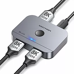 Видео сплиттер Vention Bi-Directional HDMI 1x2 v2.1 8k 60hz gray (AKPH0) - миниатюра 5