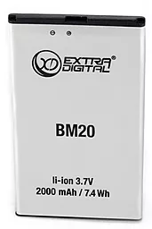 Усиленный аккумулятор Xiaomi Mi2 / BM20 / BMX6438 (2000 mAh) ExtraDigital