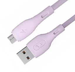 Кабель USB SkyDolphin S22V Soft Silicone micro USB Cable Violet - миниатюра 2