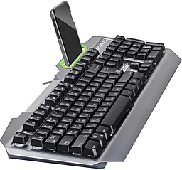 Клавиатура Defender Stainless steel GK-150DL RGB USB (45150) Black - миниатюра 3