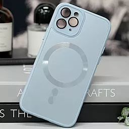 Чехол Epik TPU+Glass Sapphire Midnight with MagSafe для Apple iPhone 13 Pro Blue - миниатюра 2