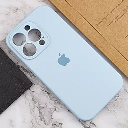Чехол Silicone Case Full Camera для Apple iPhone 15 Pro Max Sweet Blue - миниатюра 3