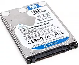 Жесткий диск для ноутбука Western Digital Blue 750 GB 2.5 (WD7500BPVX) - миниатюра 2