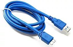 USB Кабель ExtraDigital USB 3.0 AM/micro USB B, 1.5 m, 28 AWG, Hi-Speed (KBU1626) Blue - мініатюра 2