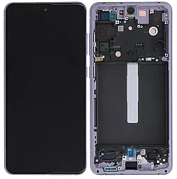 Дисплей Samsung Galaxy S21 FE G990 с тачскрином и рамкой, сервисный оригинал, Lavender