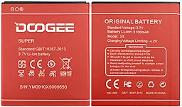 Аккумулятор DOOGEE X5 (3100 mAh) 12 мес. гарантии Красный - миниатюра 4
