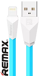 Кабель USB Remax Alien Lightning Cable White / Blue (RC-30i)