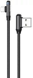 Кабель USB Hoco U77 Excellent Elbow Lightning Black