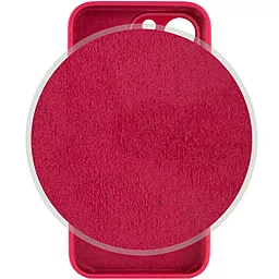 Чехол Silicone Case Full Camera для Apple IPhone 14 Pro Rose Red - миниатюра 3