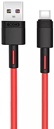 Кабель USB XO NB-Q166 Quick Charge 5a USB Type-C Cable Red