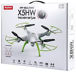 Квадрокоптер на радиоуправлении Syma X5HW 330мм HD WiFi камера White - миниатюра 5